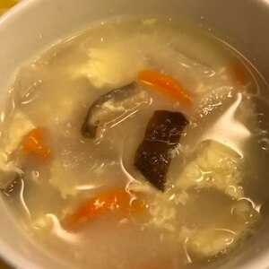 卵スープ（長ねぎとにんじんと椎茸入り）